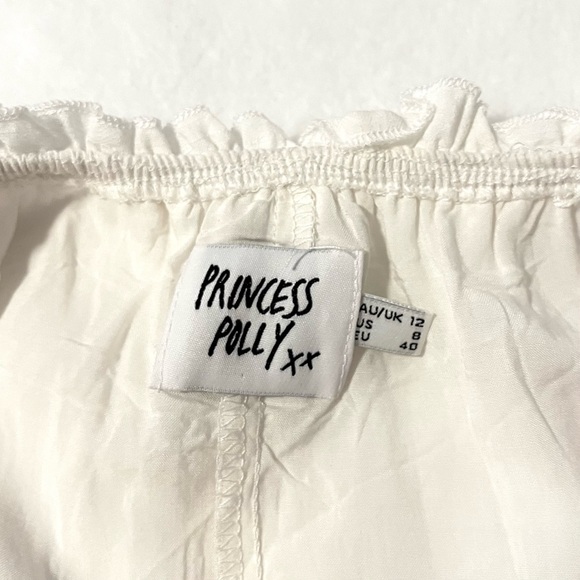 Princess Polly Romeo Tiered Ruffle Mini Dress in White - Picture 12 of 14